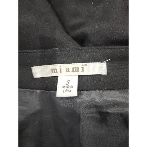 Francesca’s Miami Mini Skirt Lined Black Floral Embroidered Women's Small - Picture 4 of 6